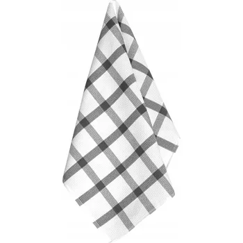 Utěrka Utěrka Oplatek bavlněná bílo-šedá 50x70 mřížka na nádobí