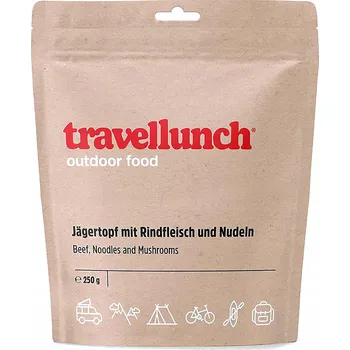 Lyofilizované jídlo Travellunch hovězí maso s těstovinami a žampiony 250 g