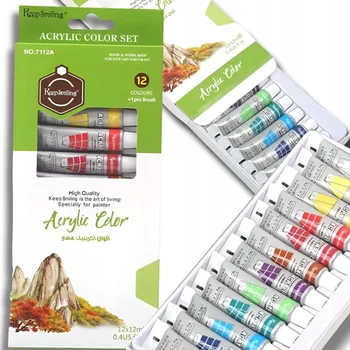 Vodová barva Akrylové barvy RTM 12 ks