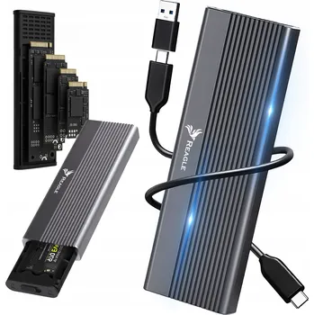 POUZDRO / ADAPTÉR PRO SSD M.2 NVMe PCIe 2v1 USB-C 3.2 10Gbps, BOX PRO M.2 DISK