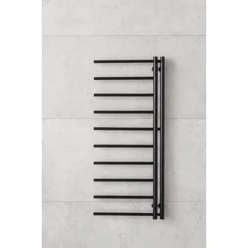 Radiátor P.M.H. Těleso koupelnové PMH Apollo L 500 x 1140 mm, levé 168 W, středové připojení, Bordó matná RAL 3004