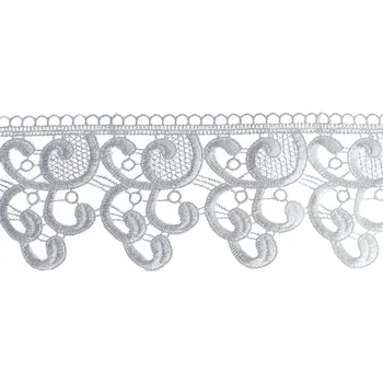 Příslušenství pro záclonu a závěs Guipure anglická bílá 7 cm ozdobná krajka pro šití záclon