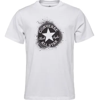 Pánské tričko Pánské tričko Converse CHUCK DISTORT SPRAY PAINT TEE S Bílá, Černá