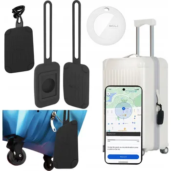 Lokátor GPS lokátor MILI, adresář/identifikační štítek na zavazadla, kompatibilní s MiTag a Android