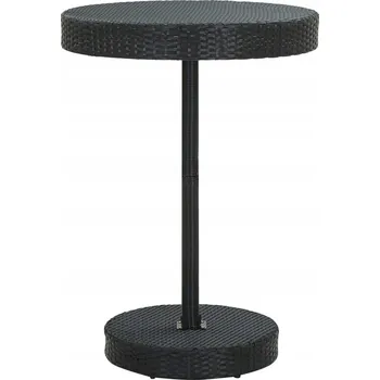 Zahradní nábytek Stůl VidaXL z umělého ratanu, kulatý, 75,5 x 75,5 x 106 cm