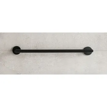 Radiátor P.M.H. Elektrický sušák ručníků PMH Inga 859 x 91 mm, elektrické připojení vpravo, 17 W, Černá pololesklá RAL 9017