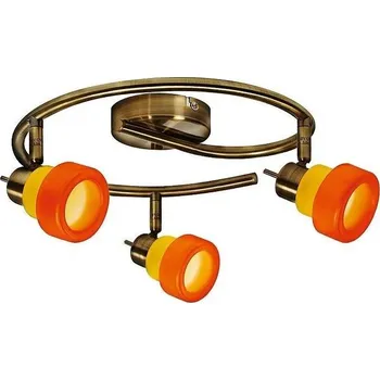 Stropní lampa 3xG9 30cm Benátská spirála patina