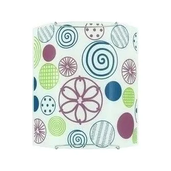 Nástěnné svítidlo Nástěnná lampa 1X60W E27 růžové kruhy SNELLA