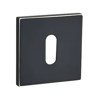 Dveřní kování Kuchinox ROZETA hranatá klíč černá zlatá