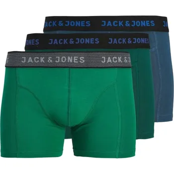 Boxerky Jack and Jones Dark Pack Trunk Underwear Blue Wing Teal Medium