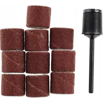 Nástavec na přímou brusku Brusný hrot 10x10 mm Proxxon gr 150 korund + 10 ks brusných kotoučů