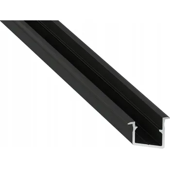 LED lišta Profil LED Czarny Wpuszczany 1m 100cm Rohový Typ V Lumines Hliníkový 15°
