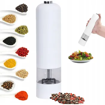 Kuchyňský mlýnek ELEKTRICKÝ MLÝNEK NA SŮL, PEPŘ, KOŘENÍ A BYLINKY BÍLÝ 1 Ks