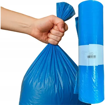 Pytle na odpadky Sáčky na třídění papíru 120L – 50 kusů | modré | LDPE silné