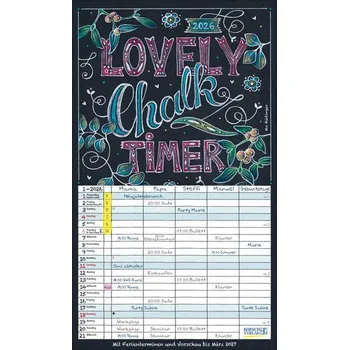 Lovely Chalk Timer 2026 - Korsch Verlag