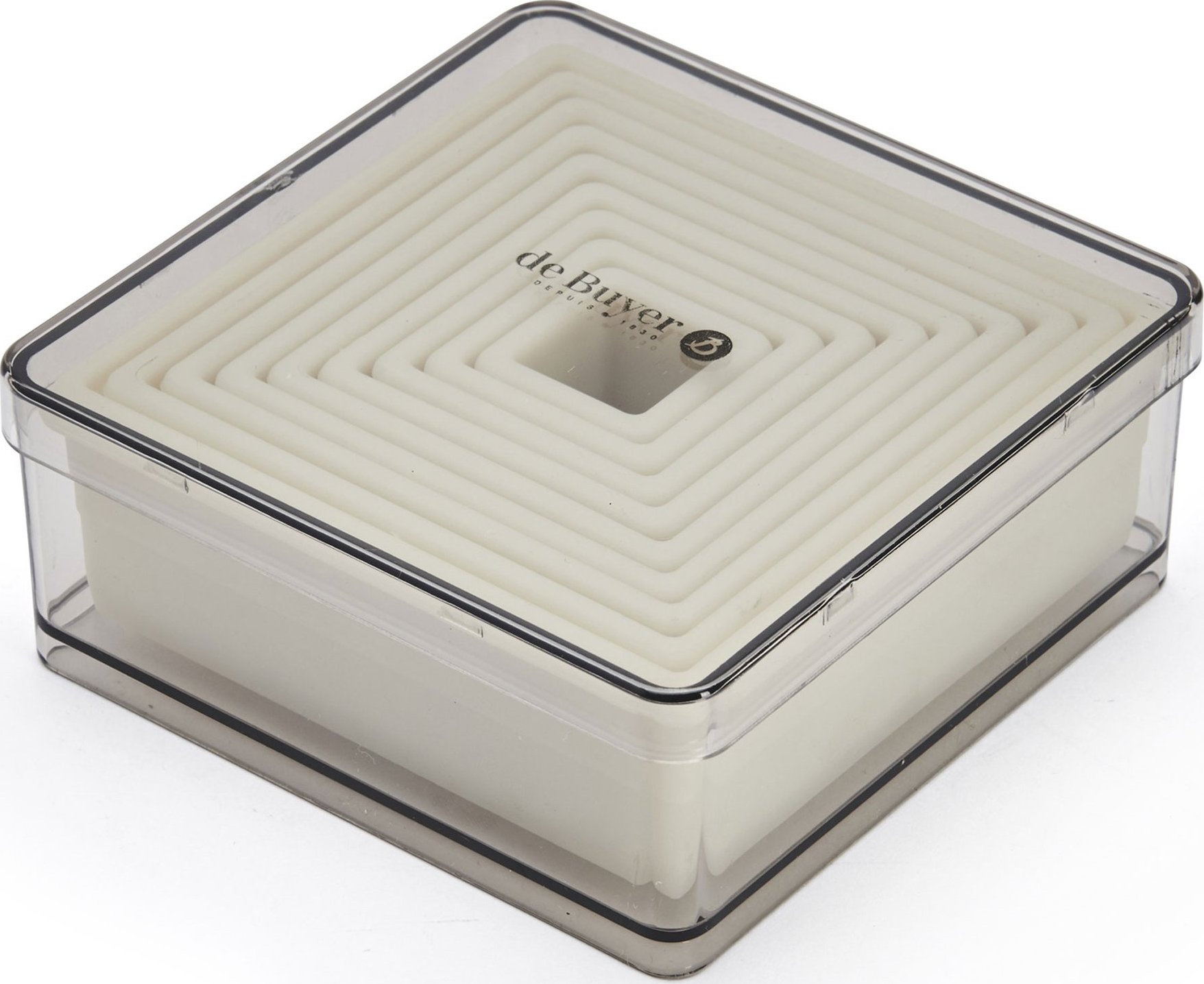 De Buyer 3906.12 Stainless Steel Square Rings 4.5 cm High De Buyer 3906.12 Stainless Steel Square Rings 4.5 cm High