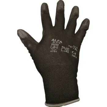 Plachta na motorové vozidlo Pracovní rukavice bezešvé - velikost 10, černé