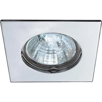 Pevné stropní svítidlo, chrom, čtvercové