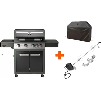 Příslušenství pro gril Fornetto Plynový gril Ranger Pro 410 + otočný rožeň + kryt