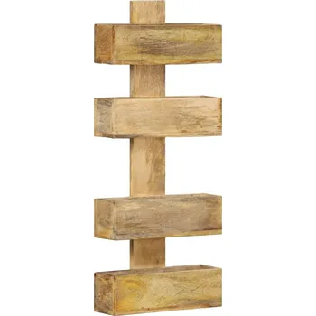 Úložný box vidaXL Nástěnný stojan na časopisy 30 x 11 x 72 cm masivní mangovník [286466]