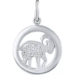 Stříbrný přívěsek - znamení Beran v kolečku