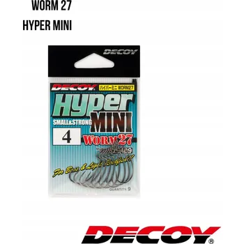 Rybářský háček Háčky na přívlač Decoy Worm27, 9 ks