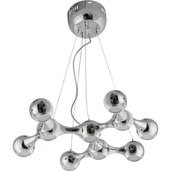 Dekorativní chromová LED závěsná lampa 10x3W 4000K Led 1