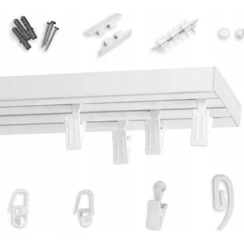 Tříkolejnicová stropní lišta z PVC na míru 170 cm