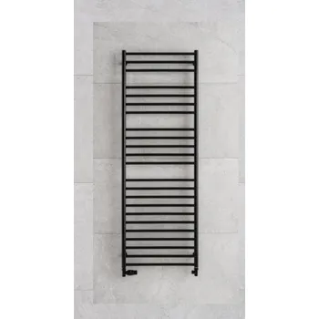 Radiátor P.M.H. Těleso koupelnové PMH Luxor 702 x 1500 mm, 481 W, klasické připojení, Černá matná RAL 9005