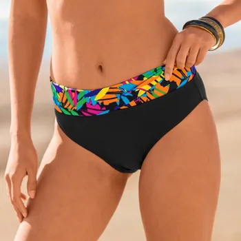 Kalhotky Plavkové kalhotky Nebida s nastavitelnou výškou pasu černá/vícebarevná 52