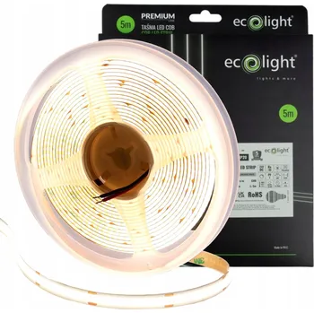 LED osvětlení LED pásek COB 480 24V 9W/m 4000K IP20 CUT-CUT 5m – možnost stříhání kdekoliv
