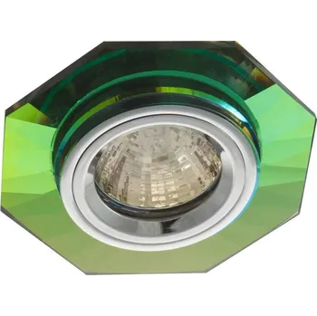 Pevné stropní svítidlo, šestihranné, barevné sklo