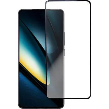 3x Picasee 3D tvrzené sklo s rámečkem pro Xiaomi Poco F6 - černé - 2+1 zdarma