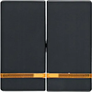 vypínač Dvojitý vypínač Klasik Hager Polo černý 16276086