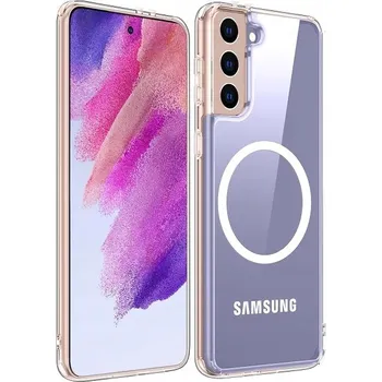 Pouzdro na mobilní telefon POUZDRO ZADNÍ KRYT MAGSAFE PRO SAMSUNG GALAXY S21 PLUS + SKLO