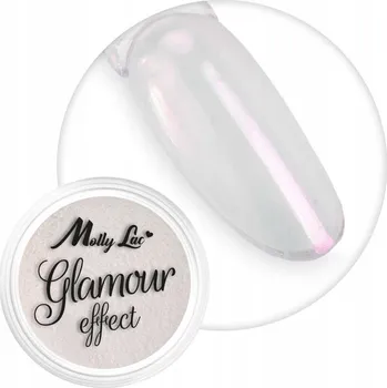 Prášek na nehty MollyLac Glamour Effect Fire 1 g Č. 3