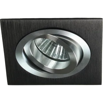 Stropní svítidlo UA-02 stb/al mr16 sat černé pouzdro, výklopné hliníkové