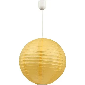 Stropní lampa Kokon papírová koule žlutá 60W/kabel