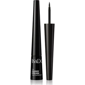 Oční linky IsaDora Glossy Eyeliner voděodolná oční linka odstín 40 Chrome Black 2,5 ml