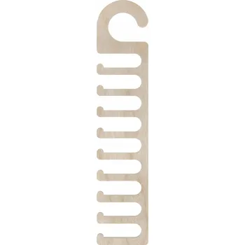 Věšák Věšák držák na kravaty opasky šály dřevěný z překližky 9 míst