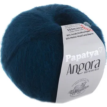 Příze Angora Merino, 5750, petrolej