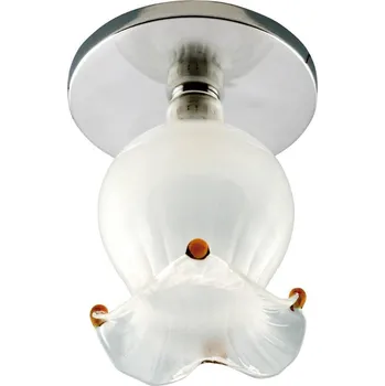 Stropní svítidlo Candellux Sk-38 s pevnou vrstvou ze skla, květina, zvonek