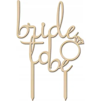 Jedlá dekorace na dort Zápich do dortu béžová