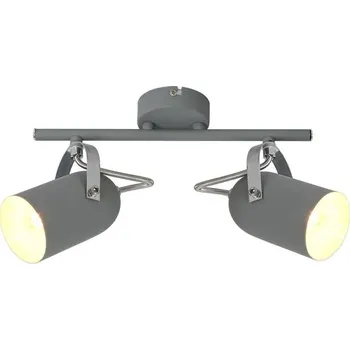 Stojací lampa Šedá nástěnná lampa s páskem E14 šedá