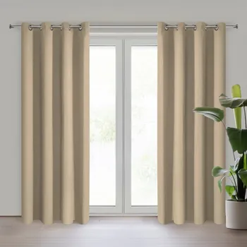 Závěs ArtFir Zatemňovací závěs NERISA K | béžová 140 x 250 cm