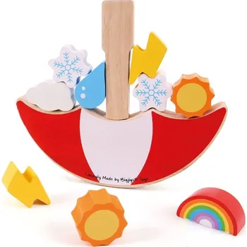 Dřevěná hračka Bigjigs Toys Balanční hra Počasí