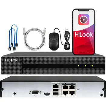 IP kamera PoE rekordér Hikvision 4kanálový pro IP kamery do 8 Mpx