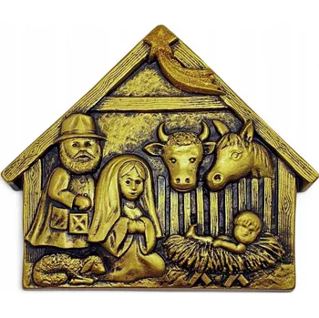 Vánoční dekorace PLOCHÝ BETLÉM, VÁNOČNÍ DEKORACE, ZÁVĚSNÁ OZDOBA