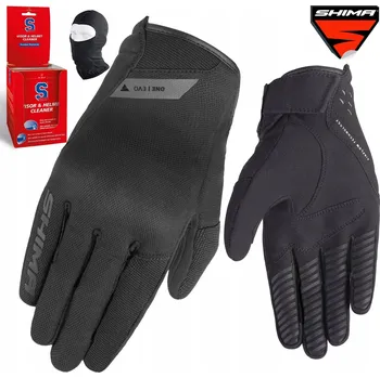 Moto rukavice Letní motocyklové rukavice SHIMA ONE EVO BLACK krátké pánské + DÁRKY ZDARMA