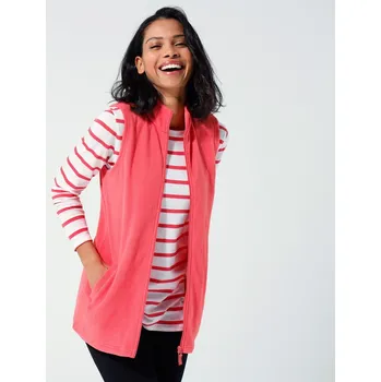 Dámská vesta Blancheporte Fleecová vesta na zip korálová 50